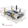 Acrylic Case Compatible for Orange Pi 3B V2.1  Orange Pi 4A with Cooling Fan